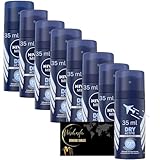 Generic Mens Antiperspirant Bundle with Mini Deodorant Spray, 35 ml each, Pack of 8 Travel Nivea Body Spray for Men