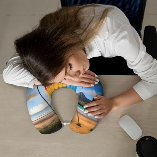 Almohada espuma viscoelástica tamaño viaje cómoda miniatura 6