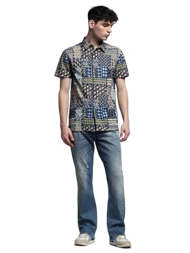 Image of Jack & Jones Men's Printed Relaxed Fit Shirt
