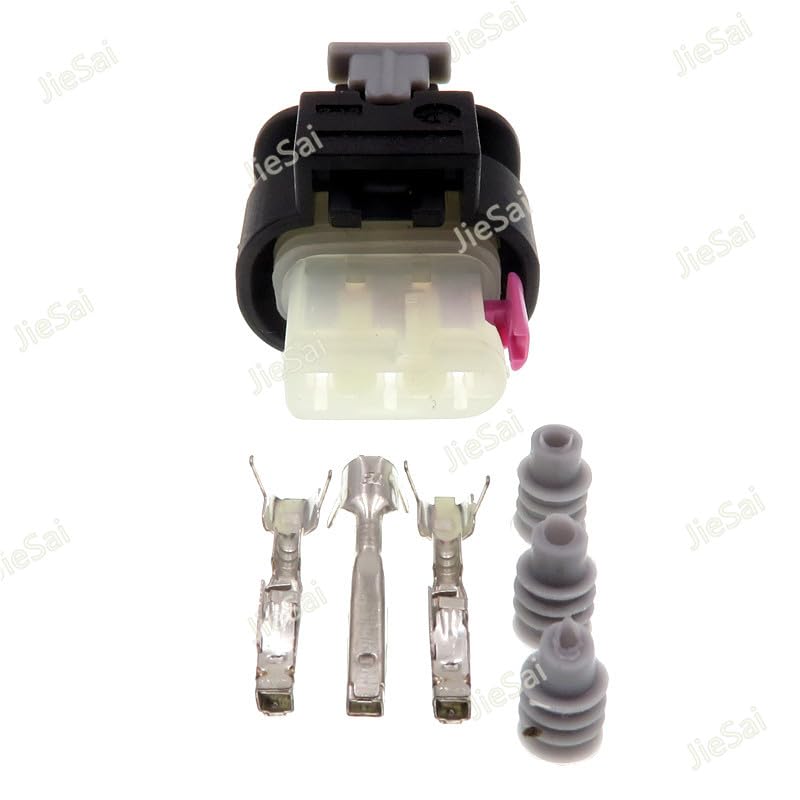Wiring Connecting Terminals - 3 Pin 2-1718644-1 Car Waterproof Connector Electrical Plug for VW for Audi - (Package: 20 Pcs)