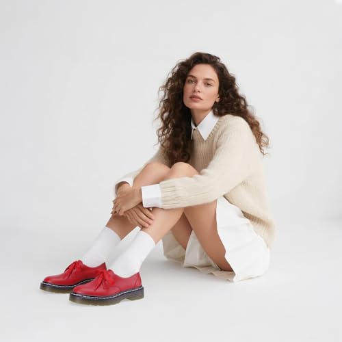 Image of IMPREMEY Mary Janes Oxford Bow Flats Loafers Shoes for Women Round Toe Platform Non-Slip Comfortable Casual Cute Shoes