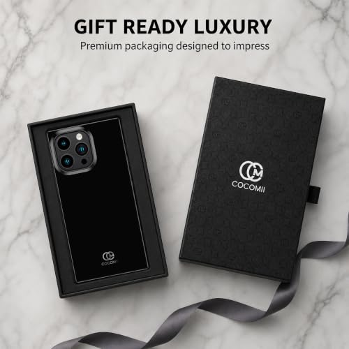 Image of COCOMII Rectangle for iPhone 15 Pro Case, Glossy Ebony