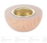Originalverpackte Neuware Ersatzteile & Bastelbedarf Holztülle mit Messingeinsatz für Kerzen d=17mm Breite x Höhe x Tiefe 3,5 cmx1,6 cmx3,5 cm NEU Erzgebirge Kerzenhalter Teelichthalter