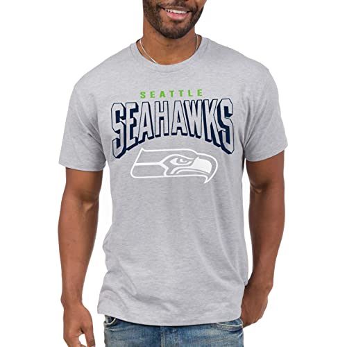 Junk Food Unisex Adult Nfl Bold Logo T-Shirt, Grey, X-Large US