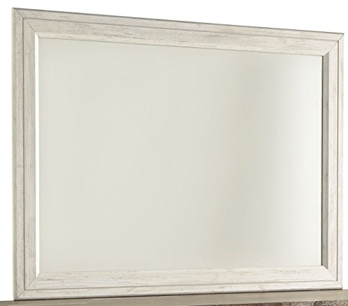 Ashley Furniture Willowton Bedroom Mirror in Whitewash