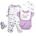Newborn Reborn Girl Baby Doll Clothes for 20-22 inch Reborn Baby Dolls Purple Clothing 5 Pieces Set