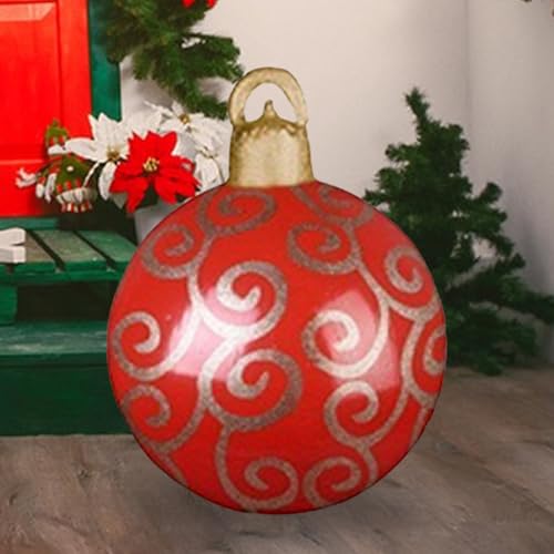 Boules de Noël gonflables - Décoration de Noël grand format de pelouse et patio - 4