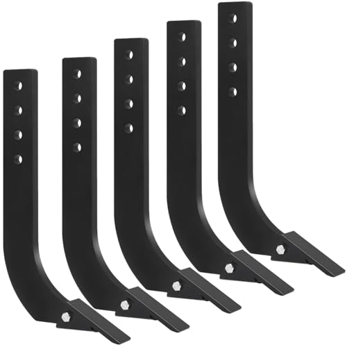 GARVEE Box Blade for Tractor, 18 in Ripper Shanks for Box Blade, Box Blade Shank with 4 Holes, Ripper Point/Scarifier Tooth for Box Blade Shank for Replacement, Digging, Plowing (5 PCS)