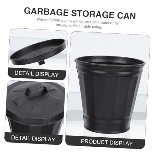 Conjunto de 2 Mini Canastas de Basura de Escritorio miniatura 3