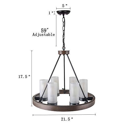 Eumyviv 6 Light Circular Metal Chandelie Buy Online In El Salvador At Desertcart
