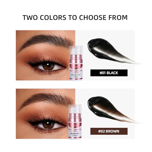 Fesjoy Kit Profesional de Tinte y Permanente para Cejas: Laminación y Tinte de Cejas para un Uso Doméstico Fácil Seguro, Apariencia Personalizable Efectos Naturales o Dramáticos, Adecuado Todos - imagen 5