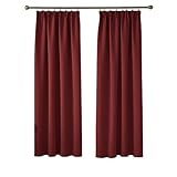 Montierung und Pflege - Die Montierung udn Pflege ist sehr einfach. Zwei Methoden für Aufhängung (a. Mit Ringen und Haken durch Kräuselband aufgehängt. b. Einfach direkt an Gardinenstange aufgehängt.) Es ist für die meisten Gardinenstangen auf dem Markt geeignet.Man kann mit der Hand oder in der Waschmaschinen die Vorhänge einfach reinigen.