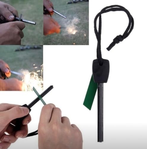 eGreen Emergency Magnesium Fire Starter Kit: Shavings, Ferro Rod & Wax Rope - Image 4