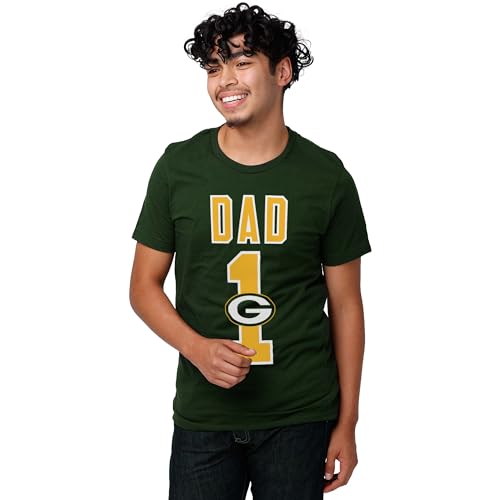 Image of FOCO NFL Mens NFL Team Logo Tee Shirt #1 Dad T-Shirt