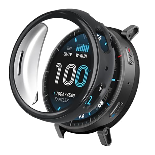 Amazfit Active Max �p �P�[�X TPU�� �J�o�[ YANMONGI �ی�P�[�X �ϏՌ� �S�ʕی� �Ռ��z�� �ȈՒ��E �y�� ���ϋv �ی�J�o�[ Amazfit Active Max �Ή�(�u���b�N�j