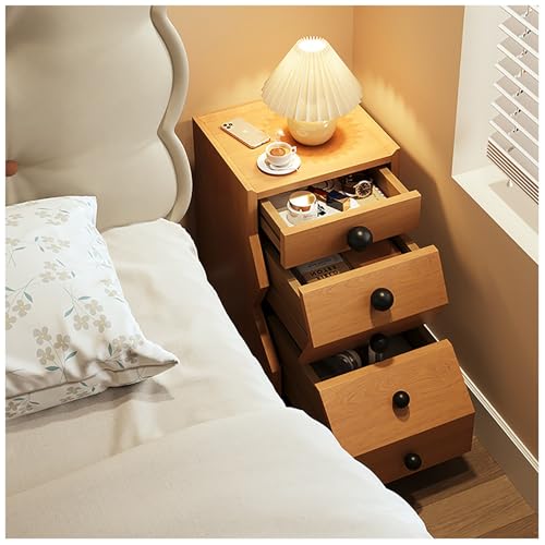 Table de chevet étroite en bois massif pour optimiser les petits espaces de 30cm