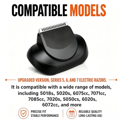 Image of Beard Trimmer Head Attachment Compatible with Braun Series 5 6 7 Shavers | Beard Trimmer Head for Series 5 6 7 Shavers 5018s, 5020s, 6075cc, 7071cc, 7085cc, 7020s, 5050cs, 6020s, 6072cc, etc.