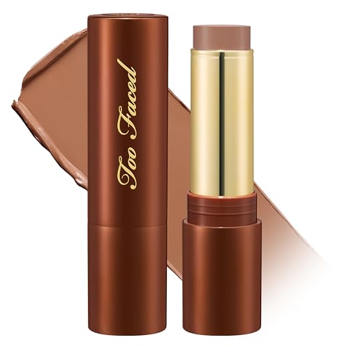 Too Faced Chocolate Soleil Melting Bronzing & Sculpting Stick | Creamy, Multi-Use, Bronzer Stick | Lightweight, Satin-Finish with Buildable Coverage, 0.28 Ounce, Chocolate Mousse