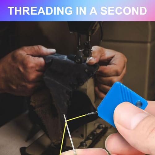 Image of Automatic Needle Threaders for Hand Sewing, 2025 Upgrade Embroidery Floss, Sewing Machine Needle Threader, Sewing Supplies Tool, Fits All Needle Sizes (5, Red)