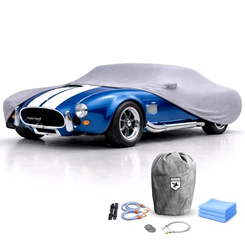 Image of AllGuard Car Cover for AC Cobra Mk I, Mk II, & Mk III (1962-1967), Weatherproof Shield Outdoor Car Cover for Snow, Rain & Dust, Fleece Lined, All Weather, Better Than Waterproof, 10-Year Warranty