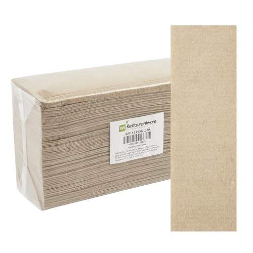 Restaurantware Kraft Multifold Paper Towels, 1-Ply, 9 1/2 In, 250 Count