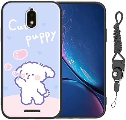 Nuouxoco for Hot Pepper Serrano 3 Phone Case, for Hot Pepper Serrano 3 (A95B/A95C/A95J) Cover Fun Cute Dog Design Cartoon Animal Style with Lanyard Slim Soft Shockproof Protective Case - Cute Puppy