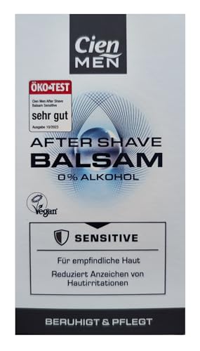 Bálsamo para después del afeitado 0% de alcohol, sensible a la piel sensible, reduce los signos de irritación de la piel.