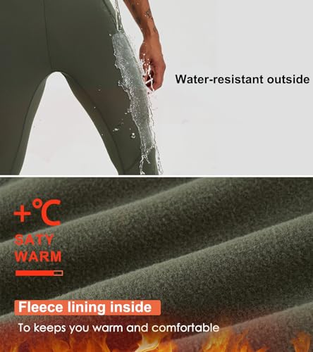 Mallas térmicas para correr para hombre con forro polar Willit 3