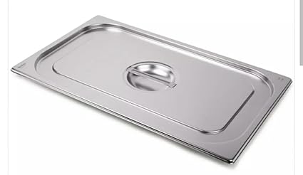 Shoppers Hub PNQ Heavy Duty Stainless Steel Based 1/4 GN PAN LID for Ideal Use In Hotels, Caterings, Buffets, Restaurants and Other Commercial Places. (Lid Size: 26.5 * 16.2 cm)