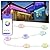 Nexillumi Permanent Outdoor Lights for House, 100ft Smart RGB Plus IC Outside Lights with 72 Scene Modes, IP67 Waterproof Eaves Lights for Christmas All Holiday Decorations