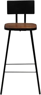 Barhocker Set aus recyceltem Holz 4 STK. mit Fußstütze und industriellem Charme für zu Hause