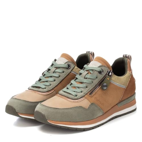 Refresh Para Mujer. 17205904-KAKI Zapatillas 172059 Verde (39), 1 A 3Cm, Cremallera, Casual - 5