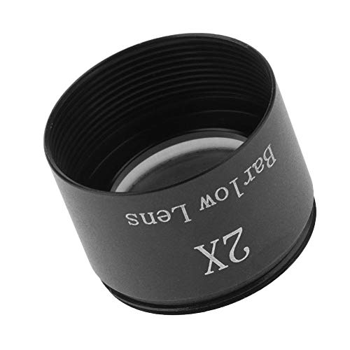 Knitymac 1.25" 2X Magnification M28.6 Thread Barlow Lens For Astronomy Telescope Camera Eyepiece - Telescope Lenses #TOP5