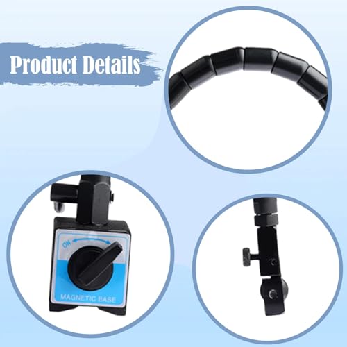 Soporte para indicador resistente de prueba de cuadrante con base magnética 130 LB 4