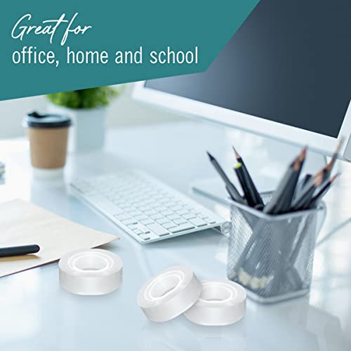 Invisible Tape – 12 Rolls Tape Refills – Invisible Tape For Dispenser 1/2" X 1296” Invisible On Paper For Correction And Labeling, Ideal For Office, School, And Home Use #TOP6