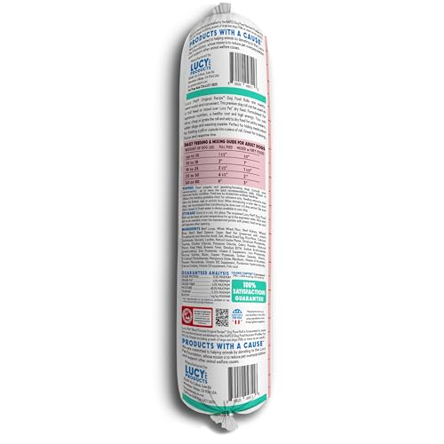 Image of Lucy Pet Products Beef Formula Dog Food Roll 4 lb, (100600047)