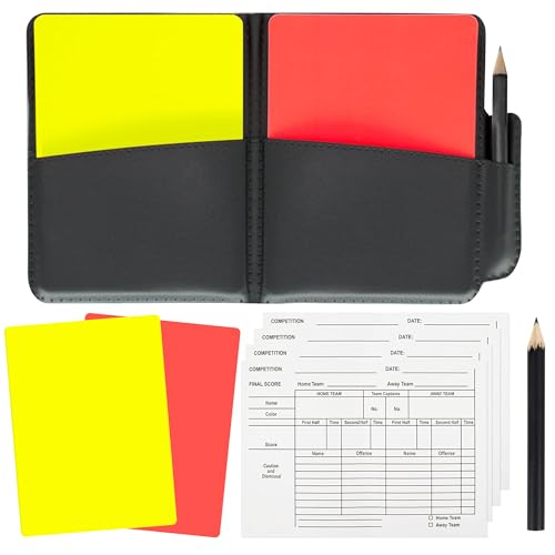 Soccer Referee Cards Set,Red and Yellow Cards for Soccer