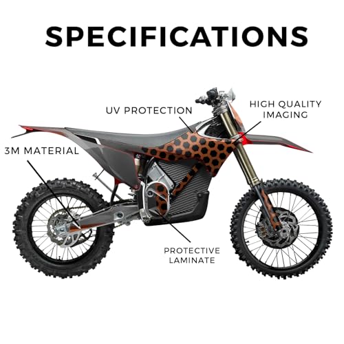 Image of Stark Varg MX 2023-2025 Graphics Kit Wrap - Hex Orange - Varg MX Skin - Premium 3M Vinyl Protective Wrap Decal Cover - Easy to Apply | Crafted in The USA by MightySkins