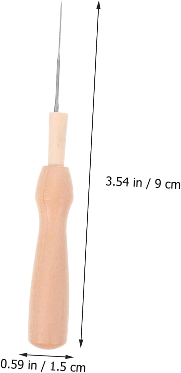 Homoyoyo 20pcs Stainless Steel Needle Felting Tools Handle Punch Needles for Crafting for Projects and Beginners