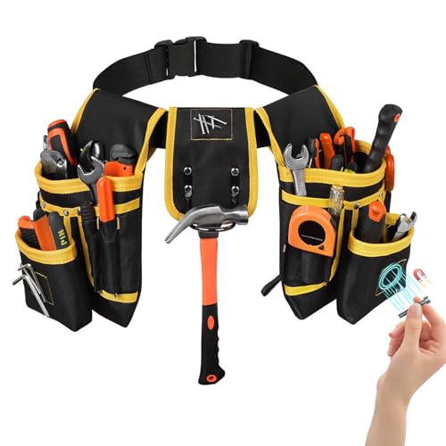 Ceinture à outils pour homme réglable pour éviter les chutes d'outils