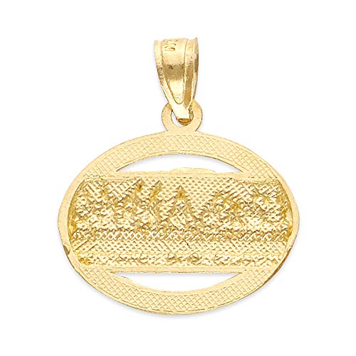 10k Real Solid Yellow Gold Last Supper Pendant, Dainty Two Tone Religious Charm Jewelry of Christ3