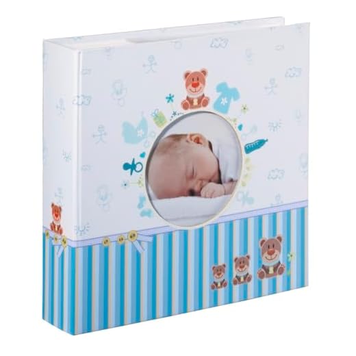 Hama Tim fotografía, álbum para Pegar Fotos, Azul y Blanco, 22,8 x 22,20 x 5cm