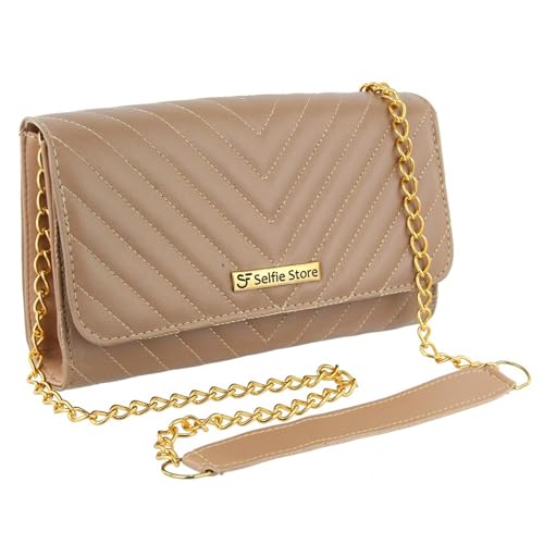 Bolsa Feminina Pequena Casual Balada Clutch Monaco Marrom