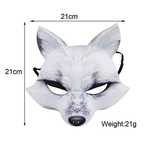 KESYOO 3 Pcs Máscaras de Animais Do Dia Das Bruxas Tigre Lobo Raposa Máscara Traje Prop para Mascara