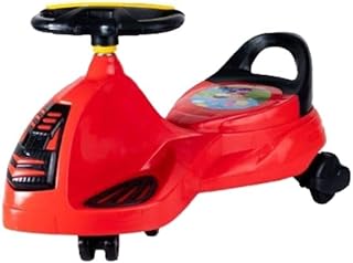 سيارة بلازما للركوب للأطفال مع طارة دركسيون، أحمر، 79 × 37 × 43 سم