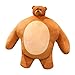 KXCAQ 22-60 cm Testa Piccola Grande Corpo Orso Bruno Giocattolo Farcito Elefante Procione Fidanzato Abbraccio Cuscino Sedia Cuscino Schienale Regalo di Compleanno Circa 22 cm Orso Bruno