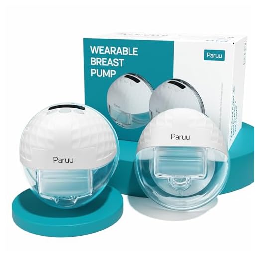 Paruu P10 Hands-Free Breast Pump Wearable, 338mmHg Strong Suction, Low Noise, 4 Modes & 9 Levels, Electric Breast Pump Portable, Smart Display, 19/21/24/28mm Insert/Flange, 2 Pack (White)