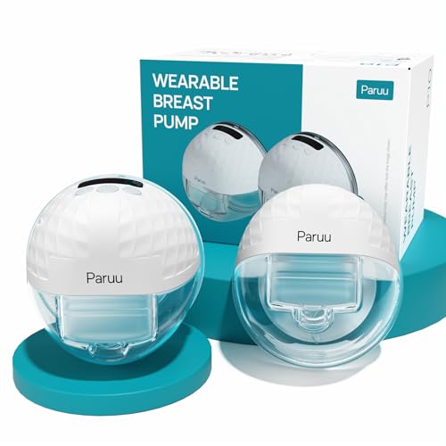 Paruu P10 Hands-Free Breast Pump Wearable, 338mmHg Strong Suction, Low Noise, 4 Modes & 9 Levels,...