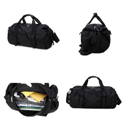 Travel Bag Fashion Black Weekend Short-distance Travel Bag Foldable Men Sports Training Handbag Large Capacity Yoga Women Duffel Bag4