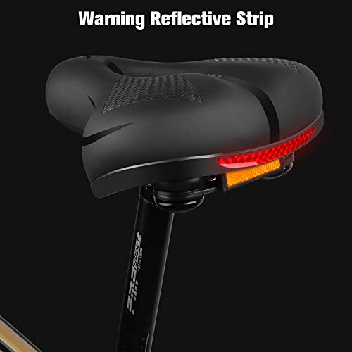 Andoer Almofada larga do assento com absorção de choque confortável para selim de bicicleta com alça
